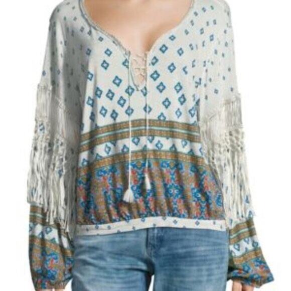 Free People Women's Macra-Maze Me Top size Medium - Picture 5 of 11